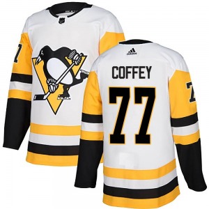 Authentic Adidas Youth Paul Coffey White Away Jersey - NHL Pittsburgh Penguins