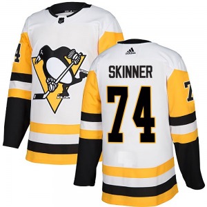 Authentic Adidas Youth Stuart Skinner White Away Jersey - NHL Pittsburgh Penguins