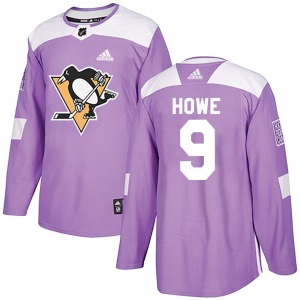 Authentic Adidas Adult Tanner Howe Purple Fights Cancer Practice Jersey - NHL Pittsburgh Penguins