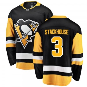 Breakaway Fanatics Branded Adult Ron Stackhouse Black Home Jersey - NHL Pittsburgh Penguins