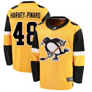 Breakaway Fanatics Branded Youth Rafael Harvey-Pinard Gold Alternate Jersey - NHL Pittsburgh Penguins