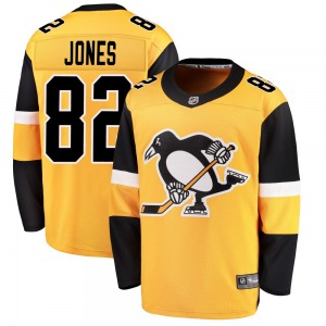 Breakaway Fanatics Branded Youth Caleb Jones Gold Alternate Jersey - NHL Pittsburgh Penguins