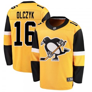 Breakaway Fanatics Branded Youth Ed Olczyk Gold Alternate Jersey - NHL Pittsburgh Penguins