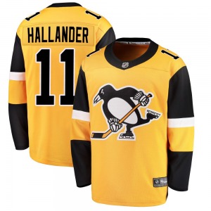 Breakaway Fanatics Branded Adult Filip Hallander Gold Alternate Jersey - NHL Pittsburgh Penguins