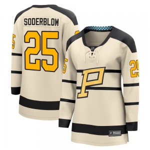 Breakaway Fanatics Branded Women's Elmer Soderblom Cream 2023 Winter Classic Jersey - NHL Pittsburgh Penguins