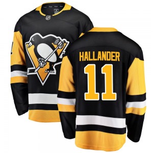 Breakaway Fanatics Branded Youth Filip Hallander Black Home Jersey - NHL Pittsburgh Penguins