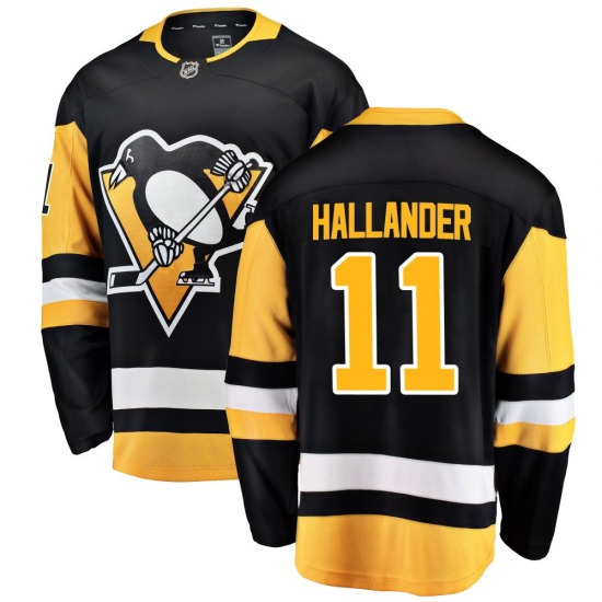 Breakaway Fanatics Branded Youth Filip Hallander Black Home Jersey - NHL Pittsburgh Penguins