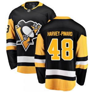 Breakaway Fanatics Branded Youth Rafael Harvey-Pinard Black Home Jersey - NHL Pittsburgh Penguins