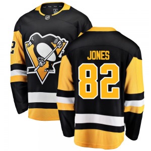 Breakaway Fanatics Branded Youth Caleb Jones Black Home Jersey - NHL Pittsburgh Penguins