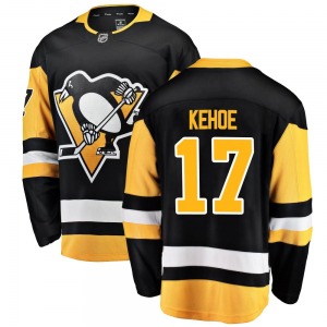Breakaway Fanatics Branded Youth Rick Kehoe Black Home Jersey - NHL Pittsburgh Penguins