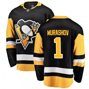 Breakaway Fanatics Branded Youth Sergei Murashov Black Home Jersey - NHL Pittsburgh Penguins