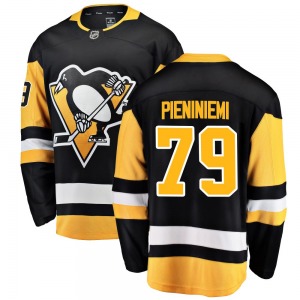 Breakaway Fanatics Branded Youth Emil Pieniniemi Black Home Jersey - NHL Pittsburgh Penguins