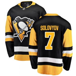 Breakaway Fanatics Branded Youth Ilya Solovyov Black Home Jersey - NHL Pittsburgh Penguins