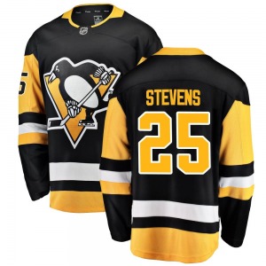 Breakaway Fanatics Branded Youth Kevin Stevens Black Home Jersey - NHL Pittsburgh Penguins