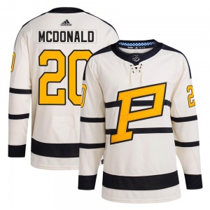 Authentic Adidas Youth Ab Mcdonald Cream 2023 Winter Classic Jersey - NHL Pittsburgh Penguins