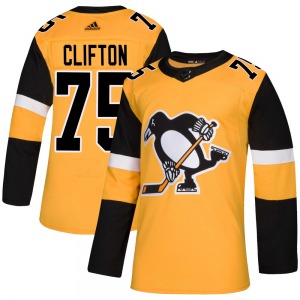 Authentic Adidas Youth Connor Clifton Gold Alternate Jersey - NHL Pittsburgh Penguins