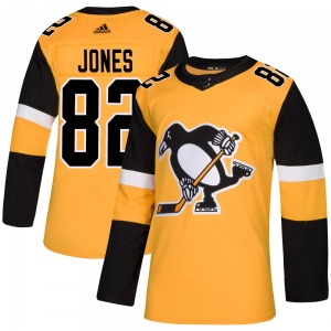 Authentic Adidas Youth Caleb Jones Gold Alternate Jersey - NHL Pittsburgh Penguins