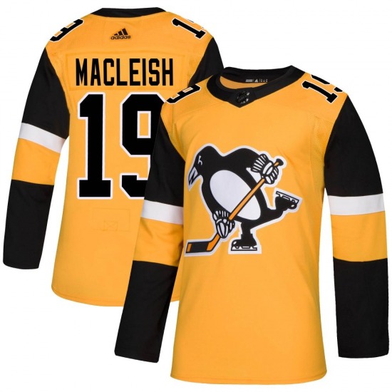 Authentic Adidas Youth Rick Macleish Gold Alternate Jersey - NHL Pittsburgh Penguins