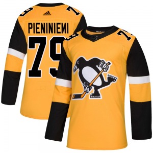 Authentic Adidas Youth Emil Pieniniemi Gold Alternate Jersey - NHL Pittsburgh Penguins