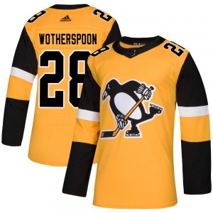 Authentic Adidas Youth Parker Wotherspoon Gold Alternate Jersey - NHL Pittsburgh Penguins