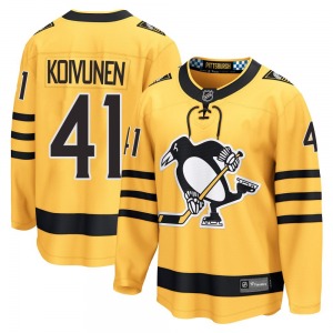 Breakaway Fanatics Adult Ville Koivunen Gold Alternate 2025 Jersey - NHL Pittsburgh Penguins