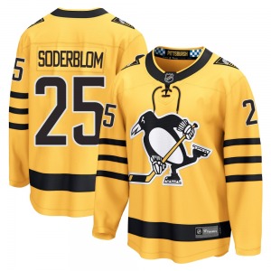 Breakaway Fanatics Adult Elmer Soderblom Gold Alternate 2025 Jersey - NHL Pittsburgh Penguins