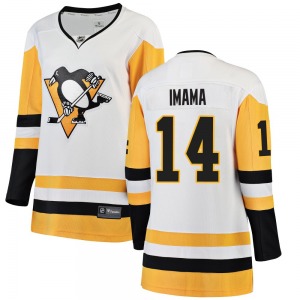 Breakaway Fanatics Branded Women's Bokondji Imama White Away Jersey - NHL Pittsburgh Penguins