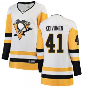 Breakaway Fanatics Branded Women's Ville Koivunen White Away Jersey - NHL Pittsburgh Penguins