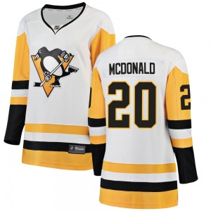 Breakaway Fanatics Branded Women's Ab Mcdonald White Away Jersey - NHL Pittsburgh Penguins