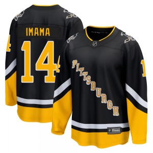 Premier Fanatics Branded Youth Bokondji Imama Black 2021/22 Alternate Breakaway Player Jersey - NHL Pittsburgh Penguins