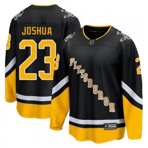 Premier Fanatics Branded Youth Jagger Joshua Black 2021/22 Alternate Breakaway Player Jersey - NHL Pittsburgh Penguins