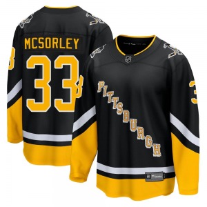 Premier Fanatics Branded Youth Marty Mcsorley Black 2021/22 Alternate Breakaway Player Jersey - NHL Pittsburgh Penguins