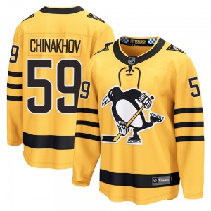 Breakaway Fanatics Youth Egor Chinakhov Gold Alternate 2025 Jersey - NHL Pittsburgh Penguins