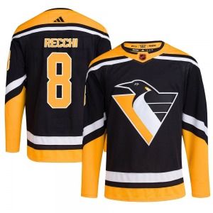 Authentic Adidas Adult Mark Recchi Black Reverse Retro 2.0 Jersey - NHL Pittsburgh Penguins