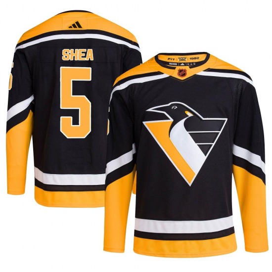 Authentic Adidas Adult Ryan Shea Black Reverse Retro 2.0 Jersey - NHL Pittsburgh Penguins