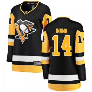 Breakaway Fanatics Branded Women's Bokondji Imama Black Home Jersey - NHL Pittsburgh Penguins