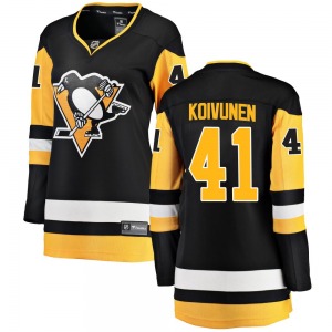 Breakaway Fanatics Branded Women's Ville Koivunen Black Home Jersey - NHL Pittsburgh Penguins