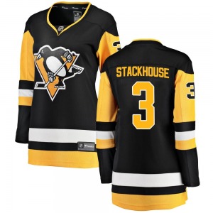 Breakaway Fanatics Branded Women's Ron Stackhouse Black Home Jersey - NHL Pittsburgh Penguins