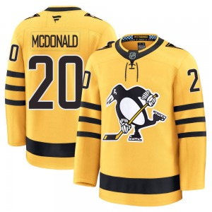 Premium Fanatics Youth Ab Mcdonald Gold Alternate 2025 Jersey - NHL Pittsburgh Penguins