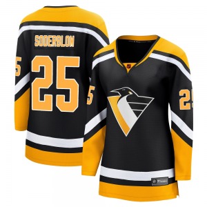 Breakaway Fanatics Branded Women's Elmer Soderblom Black Special Edition 2.0 Jersey - NHL Pittsburgh Penguins