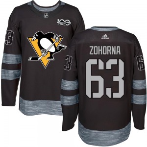 Authentic Adult Radim Zohorna Black 1917-2017 100th Anniversary Jersey - NHL Pittsburgh Penguins