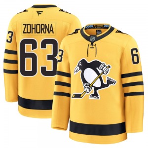 Premium Fanatics Adult Radim Zohorna Gold Alternate 2025 Jersey - NHL Pittsburgh Penguins