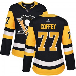 Authentic Adidas Women's Paul Coffey Black Home Jersey - NHL Pittsburgh Penguins