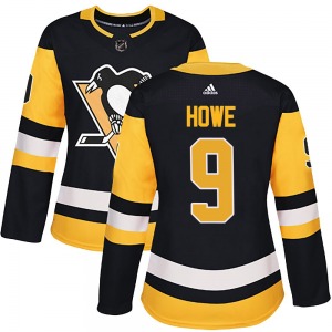 Authentic Adidas Women's Tanner Howe Black Home Jersey - NHL Pittsburgh Penguins