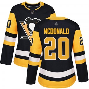 Authentic Adidas Women's Ab Mcdonald Black Home Jersey - NHL Pittsburgh Penguins