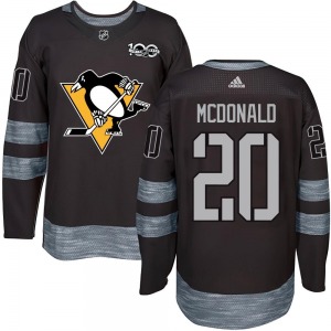 Authentic Youth Ab Mcdonald Black 1917-2017 100th Anniversary Jersey - NHL Pittsburgh Penguins
