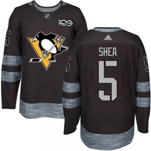 Authentic Youth Ryan Shea Black 1917-2017 100th Anniversary Jersey - NHL Pittsburgh Penguins