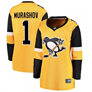Breakaway Fanatics Branded Women's Sergei Murashov Gold Alternate Jersey - NHL Pittsburgh Penguins