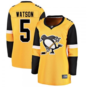 Breakaway Fanatics Branded Women's Bryan Watson Gold Alternate Jersey - NHL Pittsburgh Penguins
